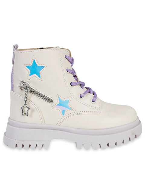 Civil Boots Kız Çocuk Bot 31-35 Numara Krem-Lila