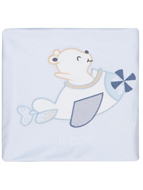 Minidamla Velboa Uçaklı Erkek Battaniye - Mavi Standart - S000494948-17234