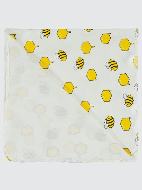 Civil Baby Arı Baskılı 80*90 Battaniye - Ekru Standart - S000494947-19965