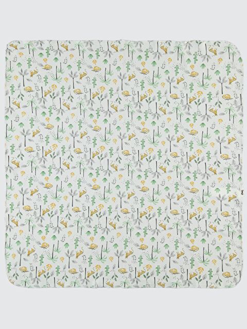 Civil Baby Hayvan Ağaç Baskılı 80*90 Battaniye - Ekru Standart - S000494949-19965