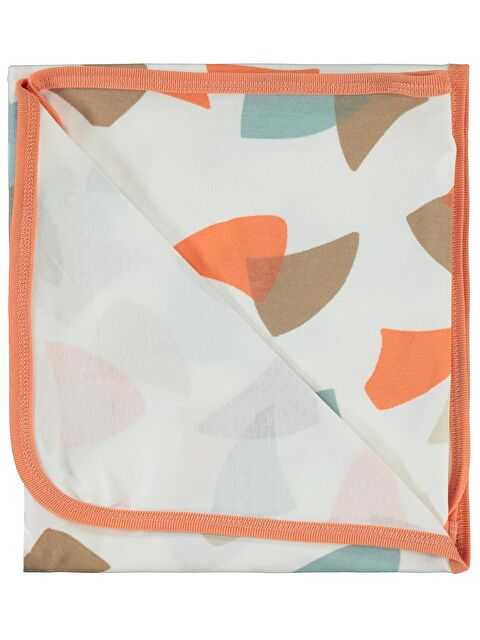 Civil Baby Colored Fıgures Baskılı Battaniye - Turuncu Standart - S000494950-20013