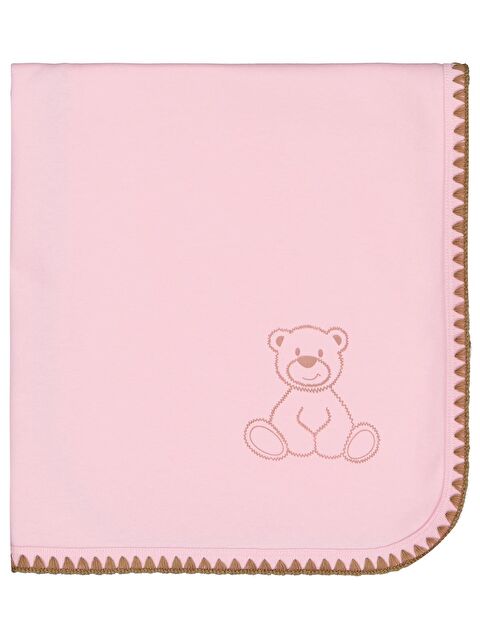 Civil Baby Ayıcık Baskılı Battaniye - Pembe Standart - S000488805-20024