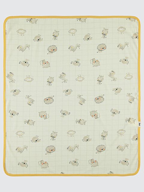 Civil Baby Fun Animals Baskılı Battaniye - Hardal Standart - S000494952-20074