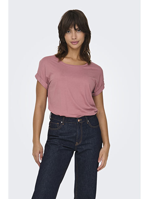 Only Regular Fit Bisiklet Yaka Onlmoster Kadın T Shirt 15106662 - S000226295-19951