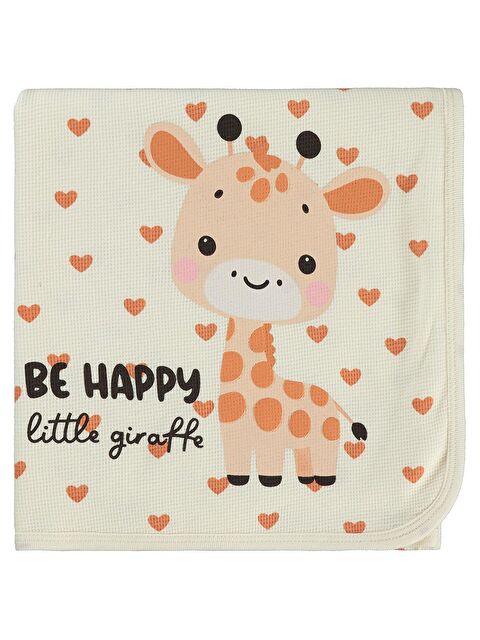 Civil Baby Kalp Zürafa Battaniye - Fil Dişi Standart - S000494958-19928