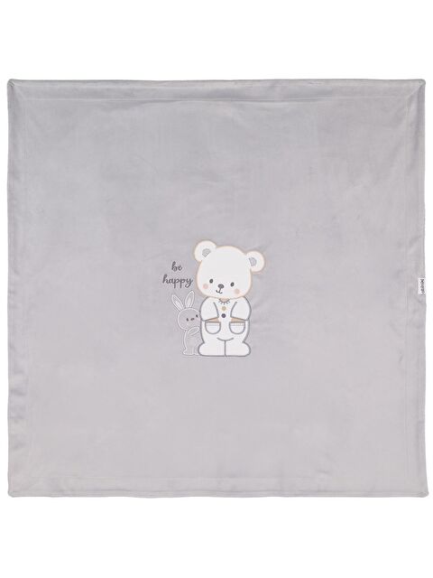Minidamla Tavşanlı Ayı Battaniye - Gri Standart - S000494956-20600