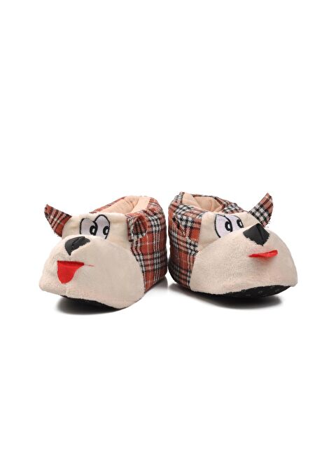 Ayakmod Köpekli Kiremit-Bej Kadın Panduf - S000121038-37210