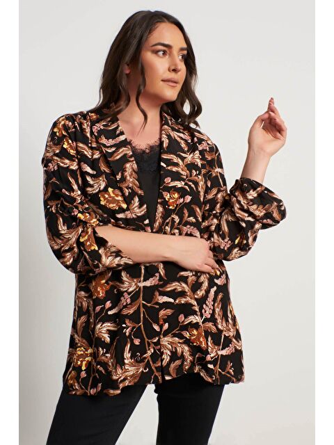 Mylinemoda Astarsız Kolları Apoletli Ceket - S000242319-19351