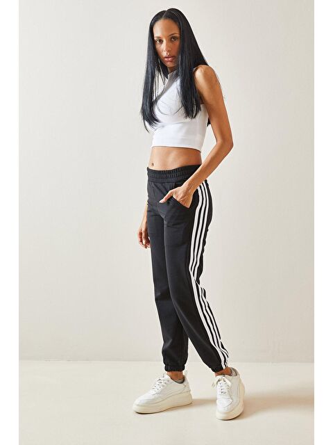 Xhan Siyah Üç Şeritli Eşofman Altı 5YXK8-48272-02 - S000161951-19351