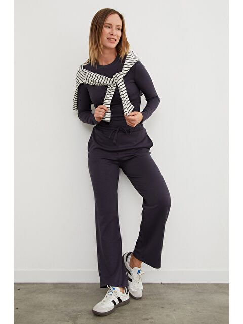 Fullamoda Basic Beli Bağlamalı 2 Li Modal Takım - S000439976-29666