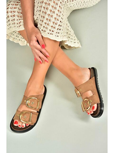 Fox Shoes Taba Kadın Terlik U2677327 - S000401168-14955