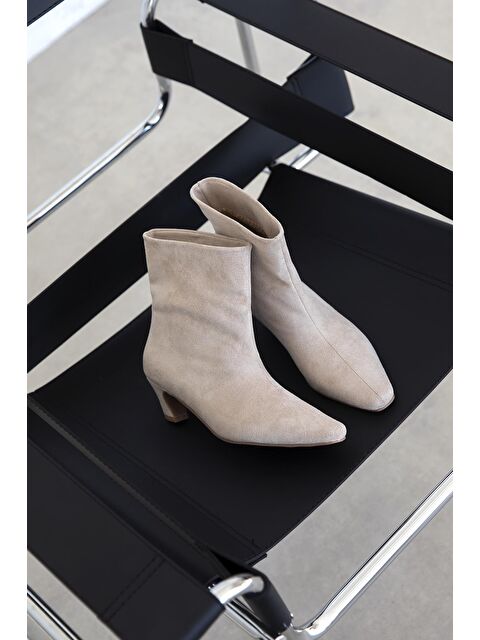 Straswans Viva Kadın Süet Bot Bej - S000512930-19928