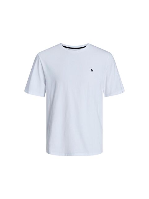 Jack & Jones Paulos Erkek Beyaz Yuvarlak Yaka Tişört