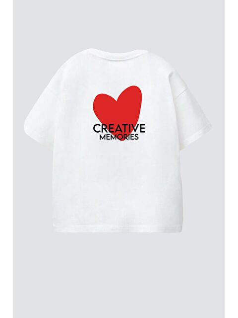 Monila Kız Çocuk Pamuklu Bisiklet Yaka Sırtı Baskılı T-Shirt - S000514658-19965