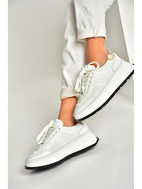 Fox Shoes Beyaz Kadın Sneaker U5556056 - S000369395-20063
