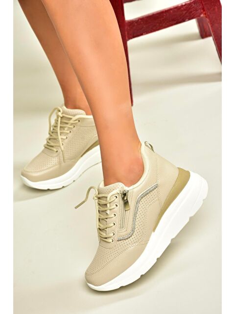 Fox Shoes Bej Kadın Sneaker U7020207 - S000369400-19928