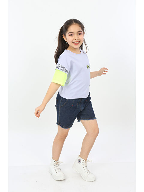 Toontoykids Kız Çocuk World Baskılı Tişört - S000378413-23370