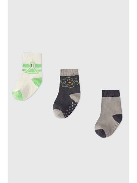 Panço Erkek Bebek 3'lü Soket Çorap - S000524445-23173