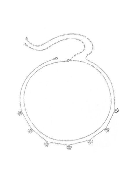 New Obsessions Mini Kelebek Sallantılı Bel Zİnciri Vücut Takısı 2 Ayrı Zincir - S000332806-18105