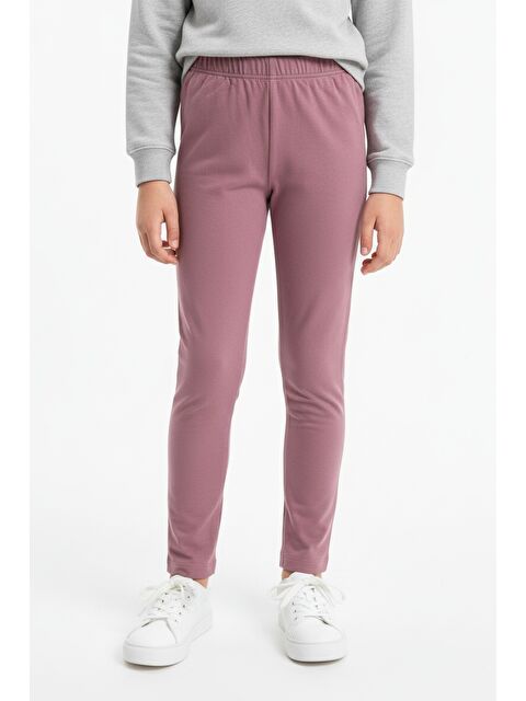 Toontoykids Kız Çocuk Beli Lastikli  Dar Parça Tayt 21141