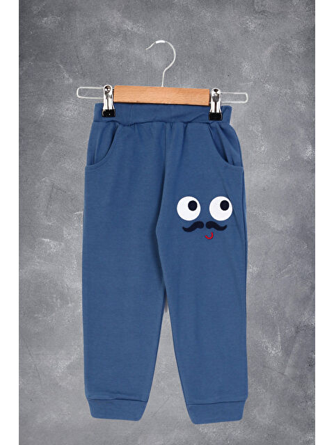 Toontoykids Erkek Çocuk İki Yanı Cepli Nakışlı Eşofman Alt - S000321018-23093