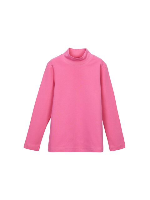 Lovetti Şeker pembe Kız Çocuk Yarım Balıkçı Uzun Kol Tişört - S000053858-20021