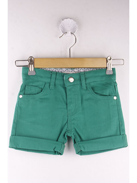 Toontoykids Erkek Paçası Katlı Jean Şort - S000378420-526