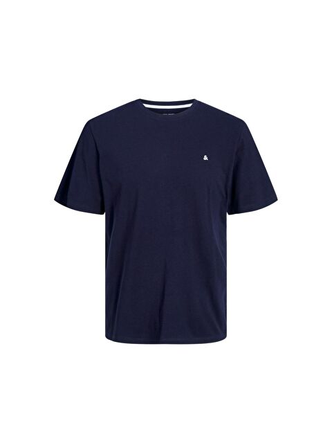 Jack & Jones Paulos Erkek Lacivert Yuvarlak Yaka Tişört