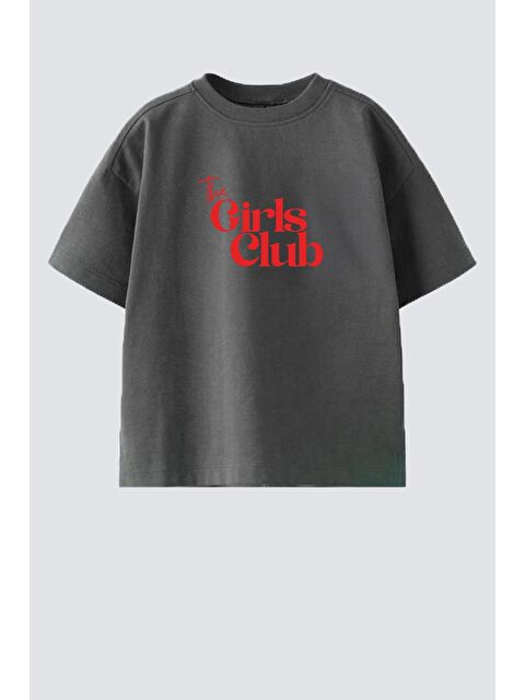 Monila Kız Çocuk Pamuklu Bisiklet Yaka Baskılı T-Shirt - S000514657-29666