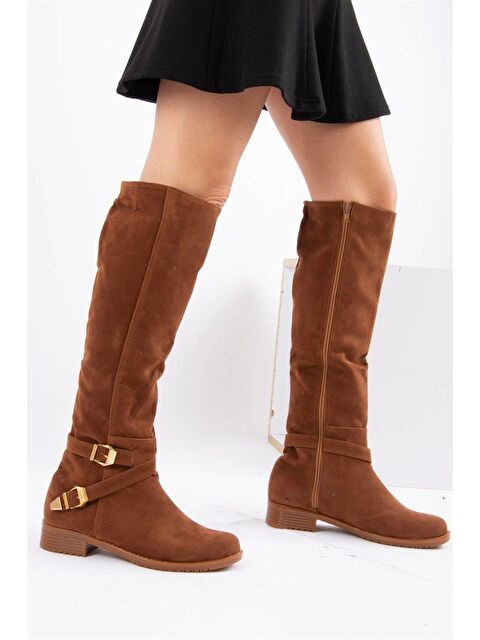 Fox Shoes Taba_Altın Kadın Çizme E726203402 - S000056063-37317