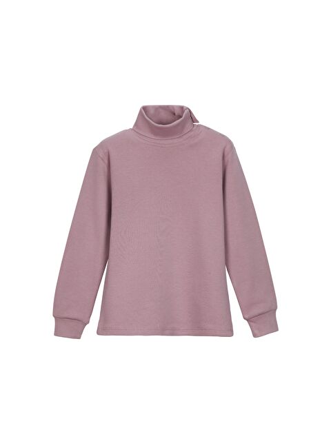 Lovetti Gül Kurusu Kız Çocuk Tam Balıkçı Uzun Kol Çıtçıtlı Tişört - S000053879-20028