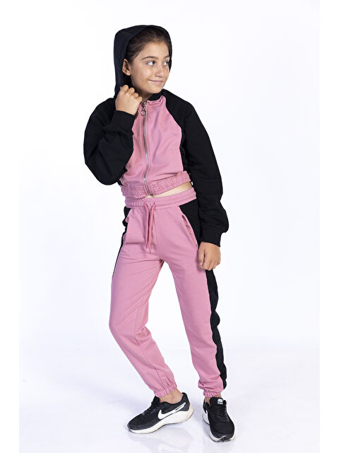 Toontoykids Kız Çocuk Blok Renkli Eşofman Takımı - S000270930-20028