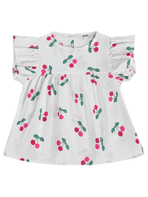 Civil Girls Kiraz Baskılı 2-5 Yaş Bluz - S000526596-19965