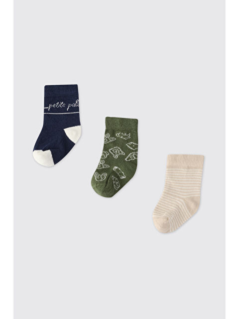 Panço Erkek Bebek 3'lü Soket Çorap - S000524457-23173