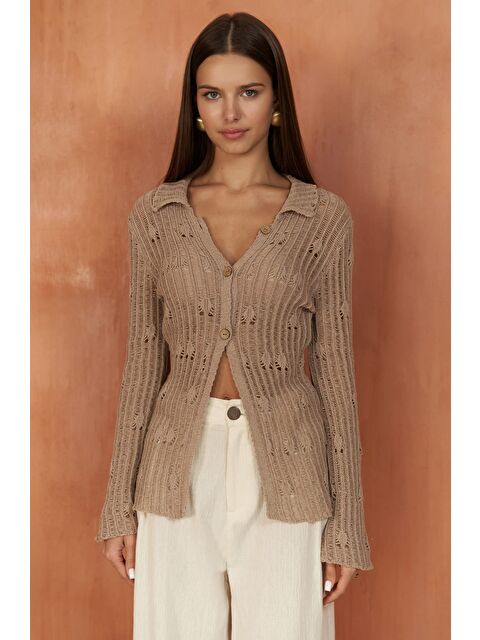 Bohemai Elena Vizon Triko Hırka - S000279650-26429