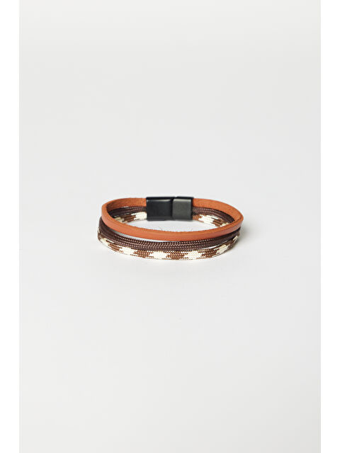 Altınyıldız Classics Erkek Kahve Taba Deri Bileklik - S000416505-37323