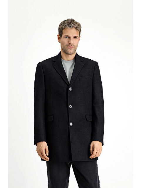 Kiğılı Yünlü Klasik Kaban