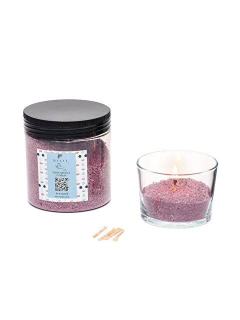 Missi Black Orchid Kokulu Lila Yaratıcı İnci Tozu Mum (30 adet fitil ile birlikte)-250 gr - S000496553-17878