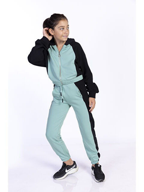 Toontoykids Kız Çocuk Blok Renkli Eşofman Takımı - S000270930-18194