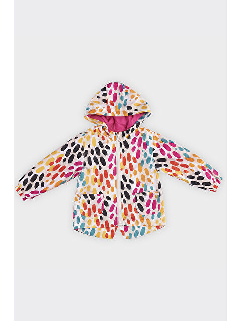 Panço Kız Bebek Leopar Desenli Bej Yağmurluk - S000520769-19928