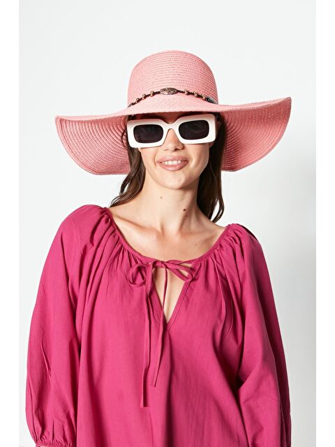 C&City Hasır Plaj Şapkası Y23730-01 Somon - S000216655-24085