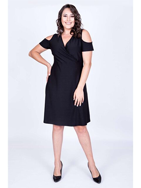 Mylinemoda Anvelop Omuz Çerçeveli Elbise - S000239330-19351