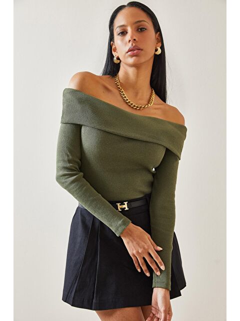 Xhan Haki Kayık Yaka Kaşkorse Bluz 5YXK2-48299-09 - S000161960-18547