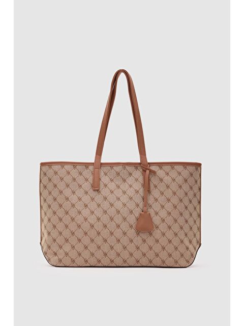 Shulebags Michelle Monogram Omuz Çantası Taba - S000423586-14955