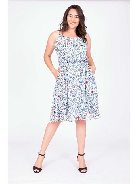 Mylinemoda İp Askılı Beli Lastikli Elbise - S000239292-17437