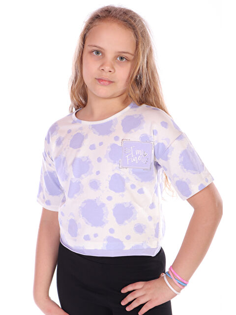 Toontoykids Kız Çocuk Im Fıne Nakışlı Batik Tişört