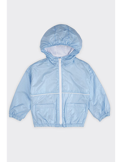 Panço Erkek Bebek Kapüşonlu Mavi Yağmurluk - S000520770-17234