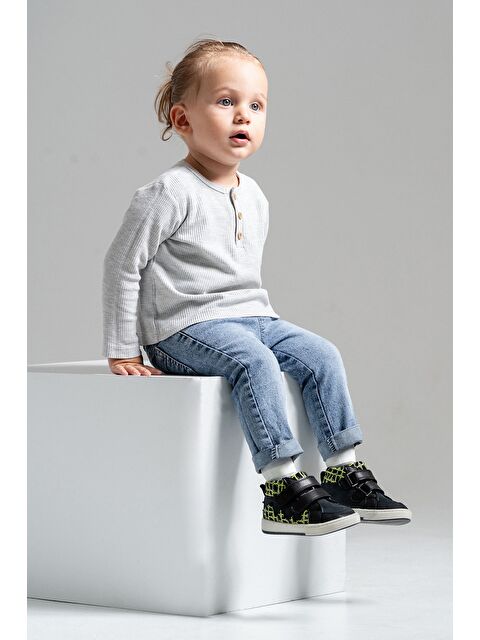 Mnpc Erkek Çocuk Siyah Hakiki Deri Suya Dayanıklı Anatomik İlk Adım Bot - S000447413-19351