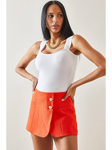 Xhan Beyaz Büzgü Askılı Bluz 5YXK2-48287-01 - S000161968-20063