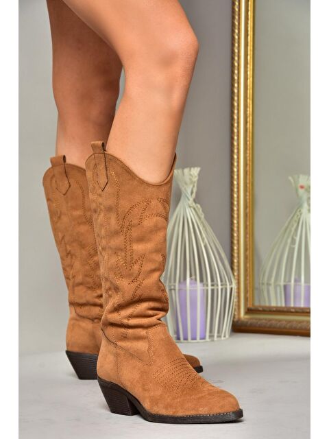 Fox Shoes T4044012 Taba Kadın Çizme - S000298395-37454